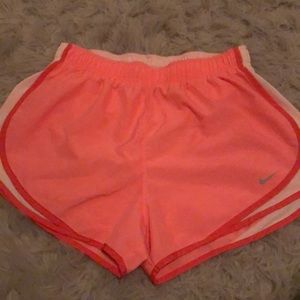 Orange Nike Athletic Shorts